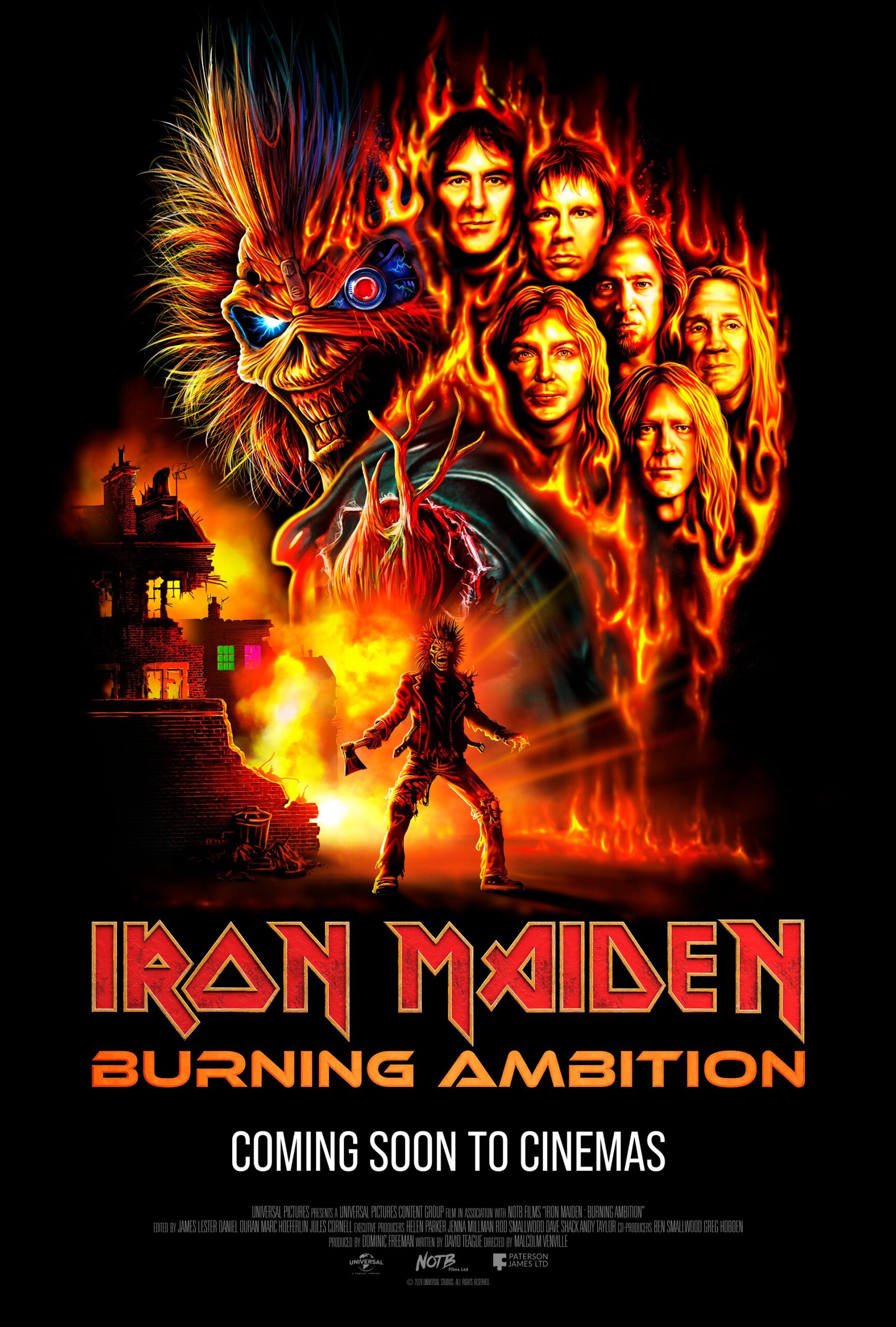 'Iron Maiden: Burning Ambition' poster