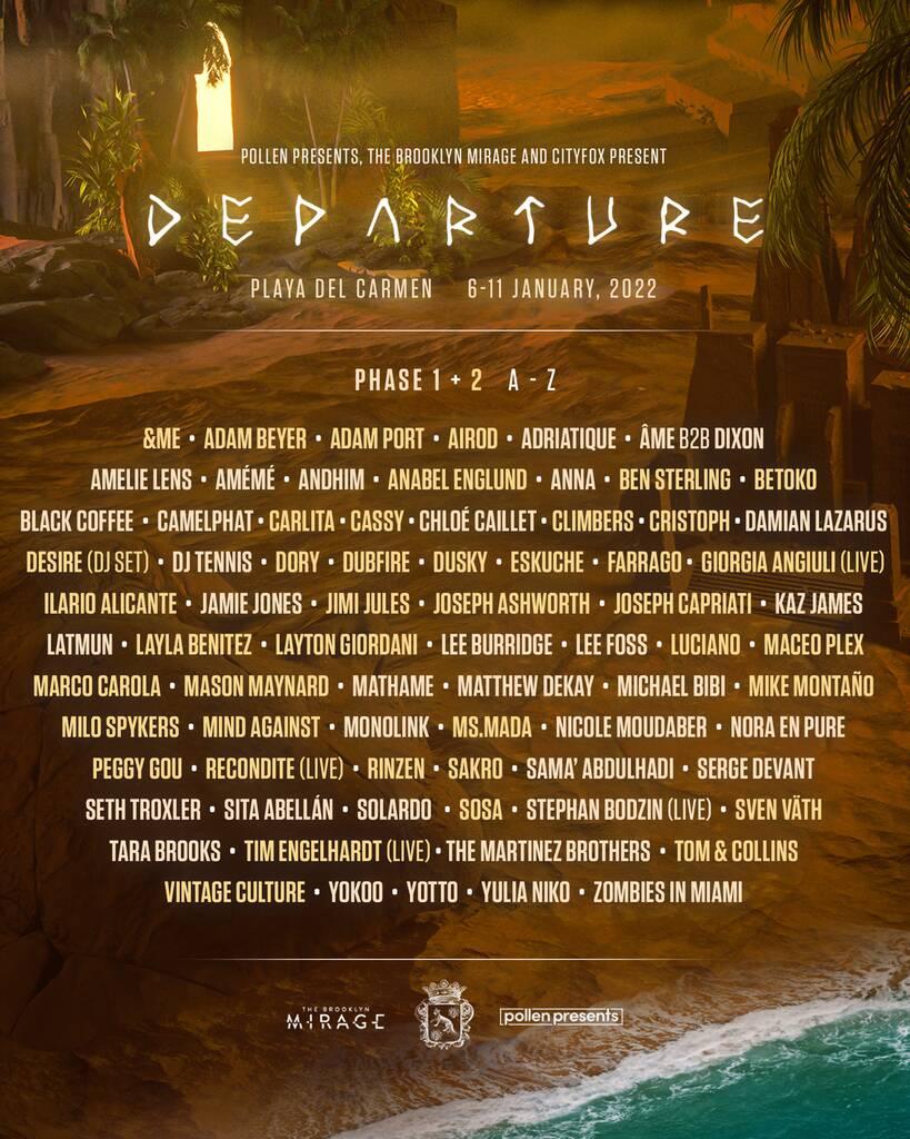Departure Festival shares phase two lineup featuring Adam Beyer, Dubfire, Rinzen, Black Coffee, and moreDEPARTURE Festival Phase 2 Lineup 1.jpg?resize=819%2C1024&ssl=1