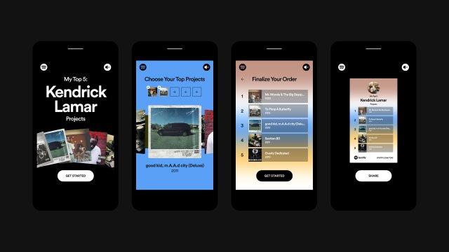 Spotify MyTop5 KendrickLamarProjects