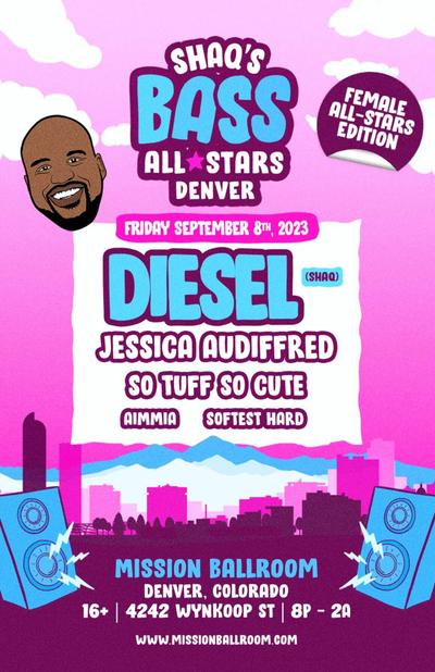 NBA Legend Shaq Celebrates Female Empowerment with Star-Studded All-Female Lineup for ‘Shaq’s Bass All Stars’ in Denver
