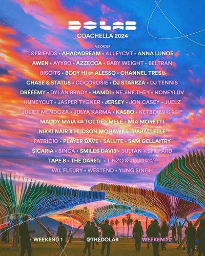Coachella Announced Do LaB Lineup For 2024